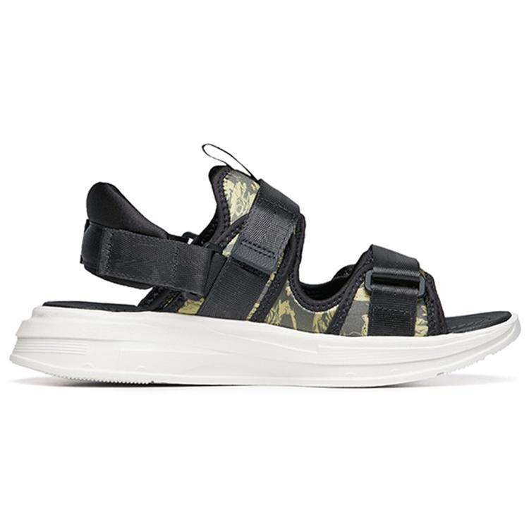 Anta Fabric Breathable Beach Sandals Men's Green Gray 112238503-4