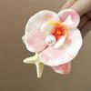 Sweet Orchid Flower Hairpin for Women Pearl Resin Starfish Hair Clip Seaside Headwear Bohemian Side Clip Y2K Hair Accessories