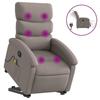 VidaXL Electric Massage Recliner, Relaxation Chair with Adjustable Backrest and Footrest, Seat of 3204022