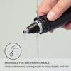 Panasonic Men's Ear and Nose Hair Trimmer with Vacuum Cleaning System, Wet/Dry, Hypoallergenic, High-Performance Dual-Edge Blade - ER-GN70-K, Black