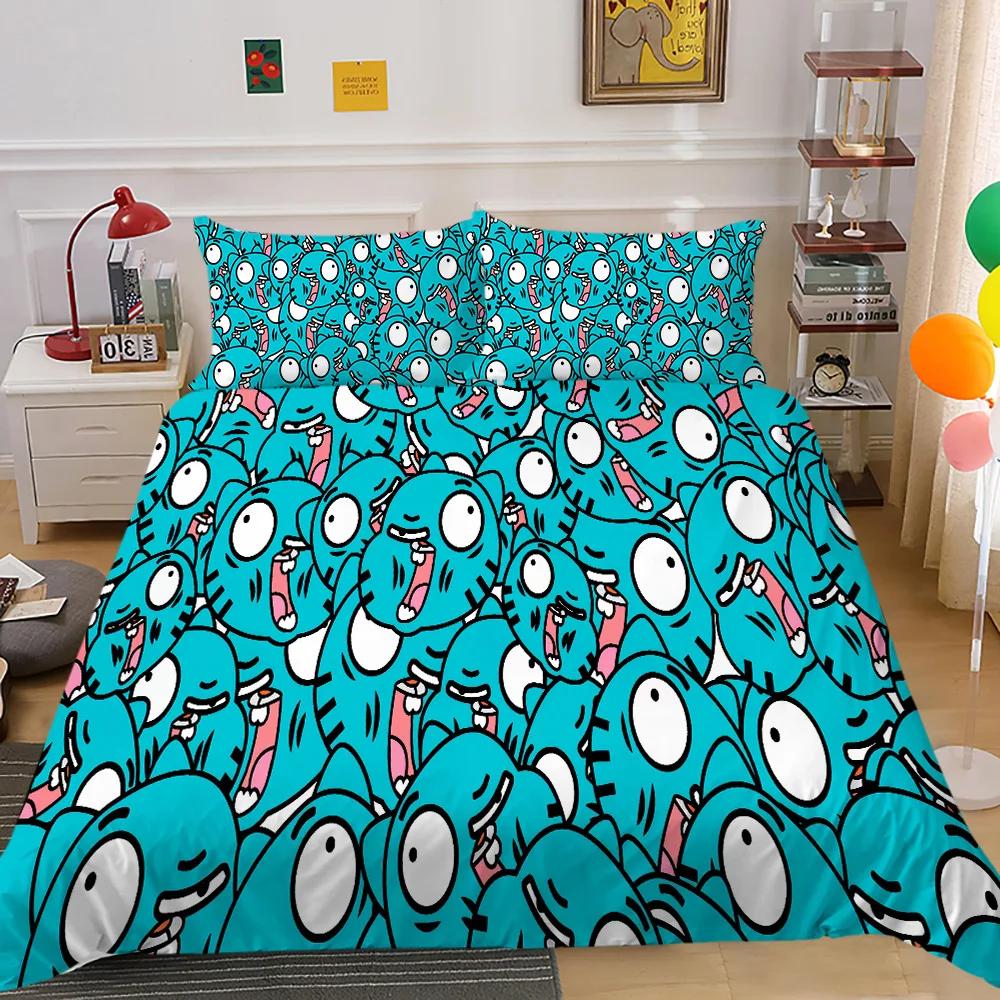Cartoon Cute Animals Duvet Cover Colorful Lovely Comic Duck Polyester For Kids Boy Girls For Bedroom Decoration Queen King Size