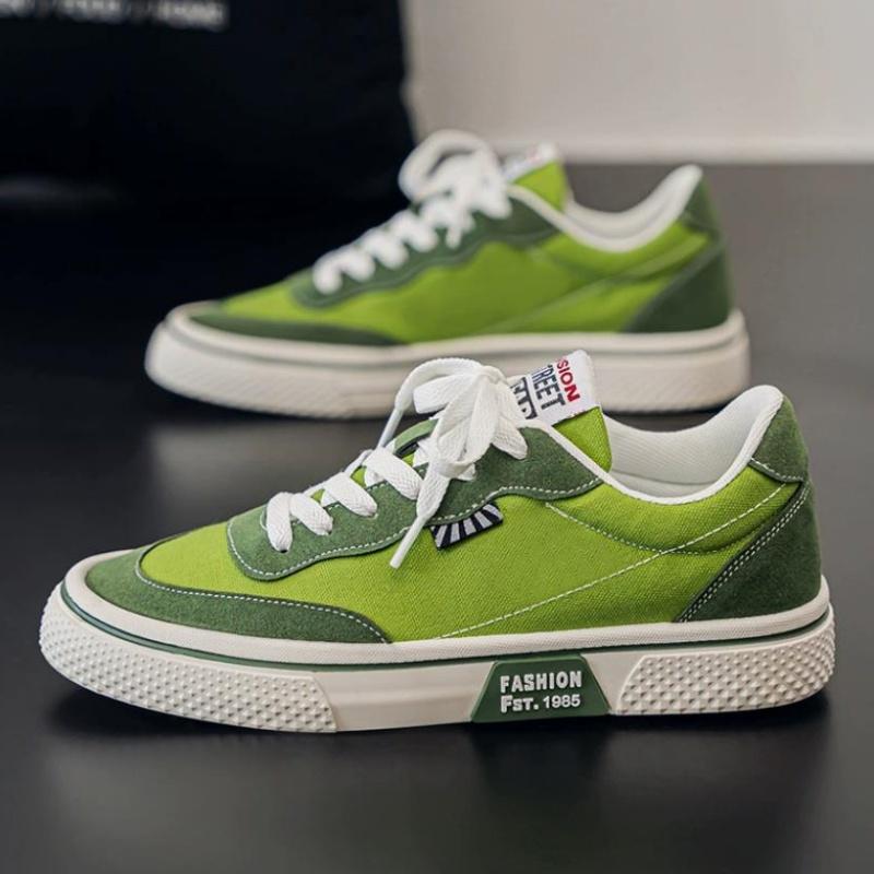Vårmode Rosa Herr Canvas Skor Stor Storlek Bekväma Platta Skor Herr Snörskor Casual Skor för Män Espadrille Homme