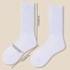 6 Pairs Women Mid-Calf Socks Thick Thermal Knit Calf Socks Cute Long Loose Slouch Socks Spring Autumn Winter Warm