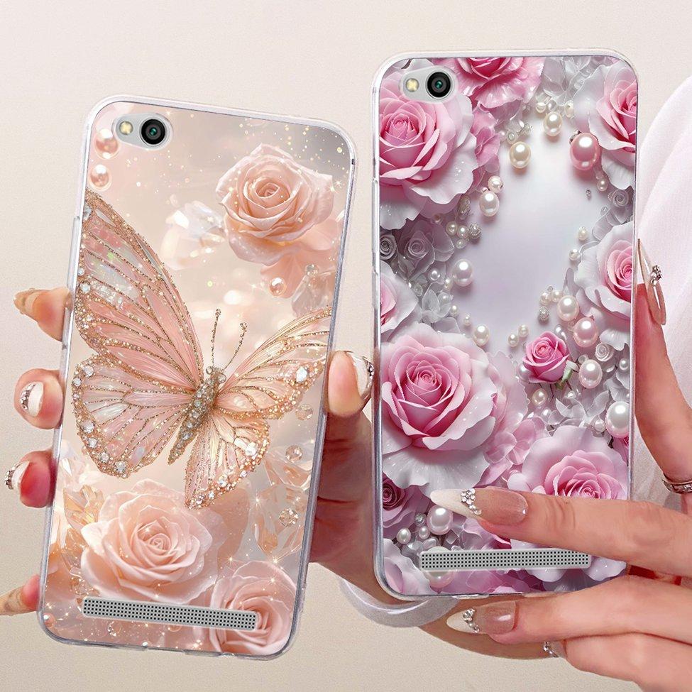 For Redmi 3 Clear Case Aesthetic Luxury Cute Cat Fashion Butterfly Funny Painted Funda For Xiaomi Redmi 3 Casing