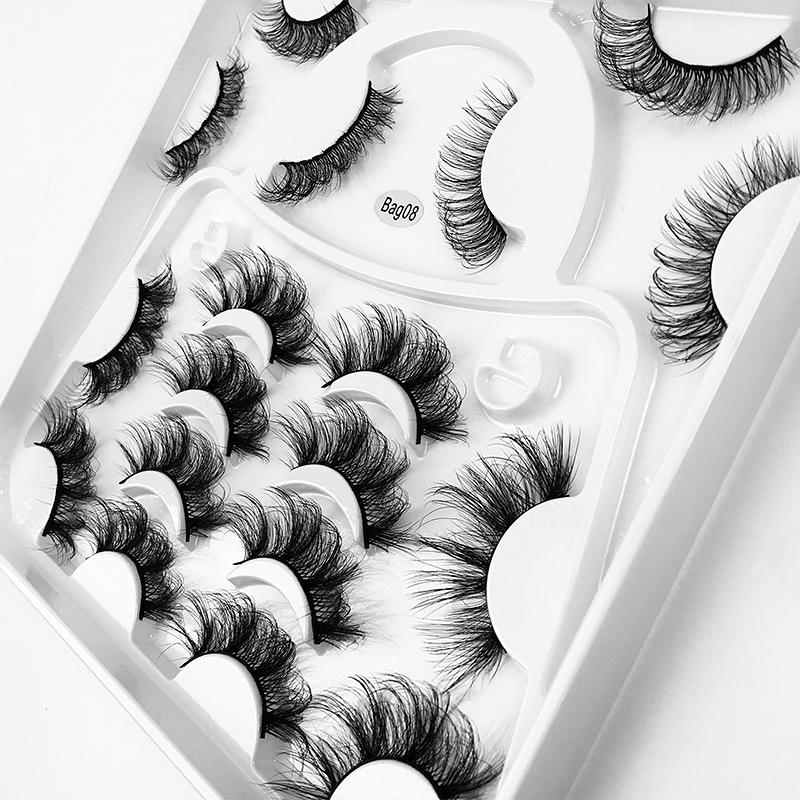 9 Pairs Of Fried False Eyelashes, Thick Natural Eyelashes, Three-Dimensional Multi-Layer Thickened False Eyelashes