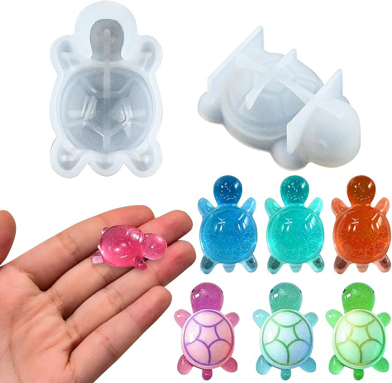 

2Мини Милая Форма Черепахи Смола Силиконовая Форма3DТема Океанских Животных Форма для Литья Эпоксидной СмолыDIYРемесло Микро Смола Сад Микро Ландшафт