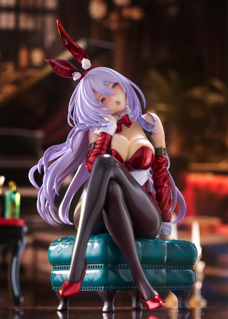 PLUMPMOA Shy Girlfriend Amakasa Bunny Ilustroval Piromizu Santa Bunny Scale PVC Malovaná kompletní figurka PF356 "Tsuru Style" (Vánoční barva) 1/7