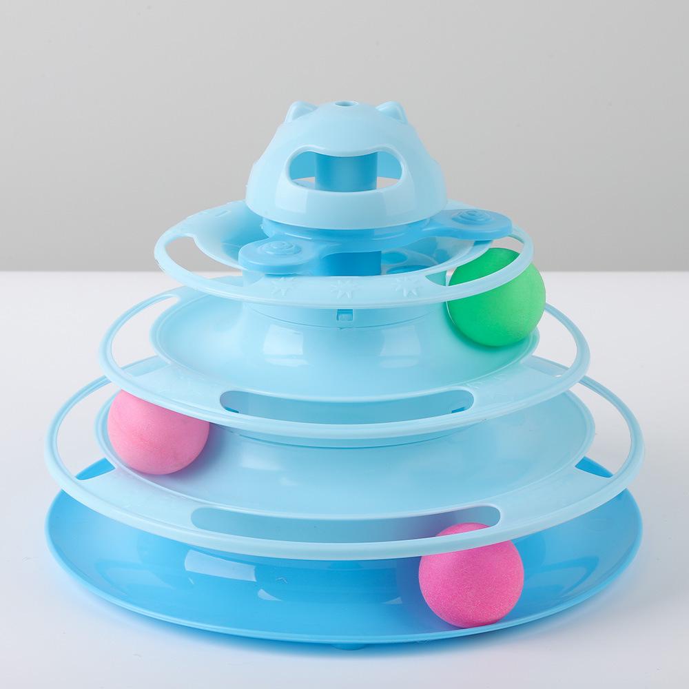 

Cat Turntable Toy: Self-Entertainment & Boredom Relief Track Ball with Teasing Stick - Perfect Pet Supplies for Playful Cats