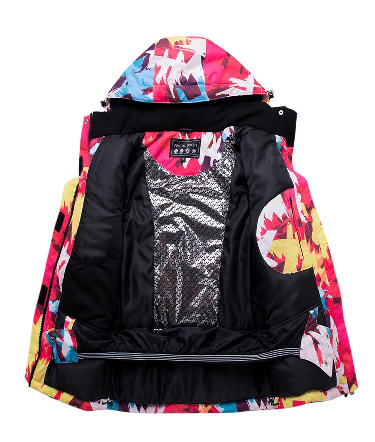 Women's Winter Ski Suit Set - Warm Snowboard Jacket and Pants