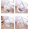 Foldable Mesh Clothes Drying Rack Hanging Sweater Socks Underwear Delicate Garments Dryer Net Lay Flat Collapsible Laundry Clothes Drying Basket