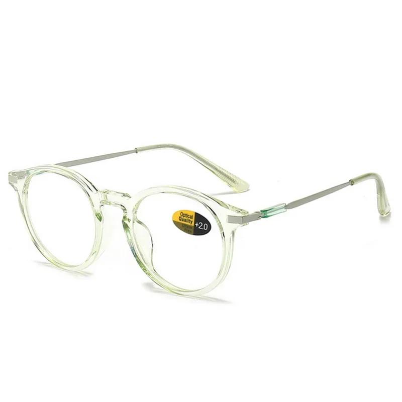 Fashion  Anti Blue Light Glasses Round Reading Glasses Presbyopic Eyeglasses Vision Care +0.00~+4.00 13colors Women Elderly