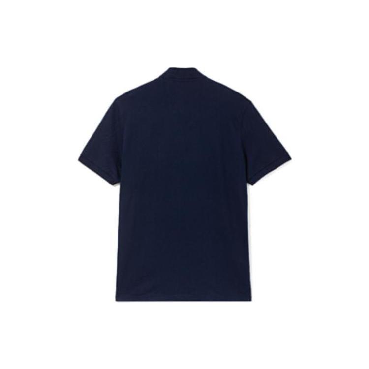 Lacoste Polo Shirts Men's Dark Blue Polo Collar Moderate Straight Fit PH3354-166