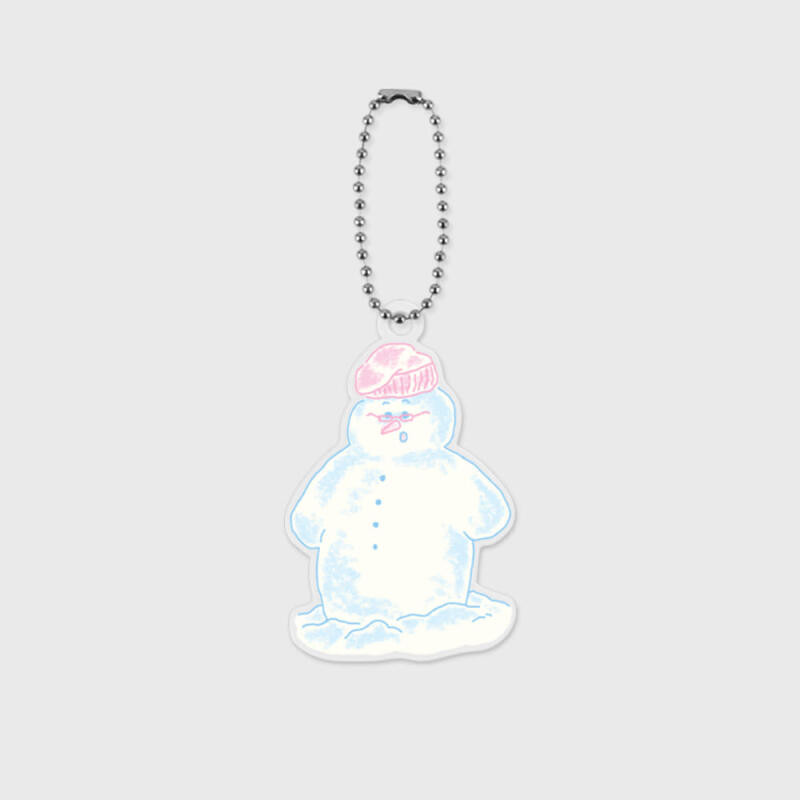 glasses snowman acrylic keychain Single product