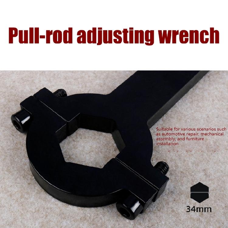 Industrial Trailer Axles Wrench with Not Slip Grip Reinforced 34Mm Hexagonal Tool Suitable for Mechanic Shop Use