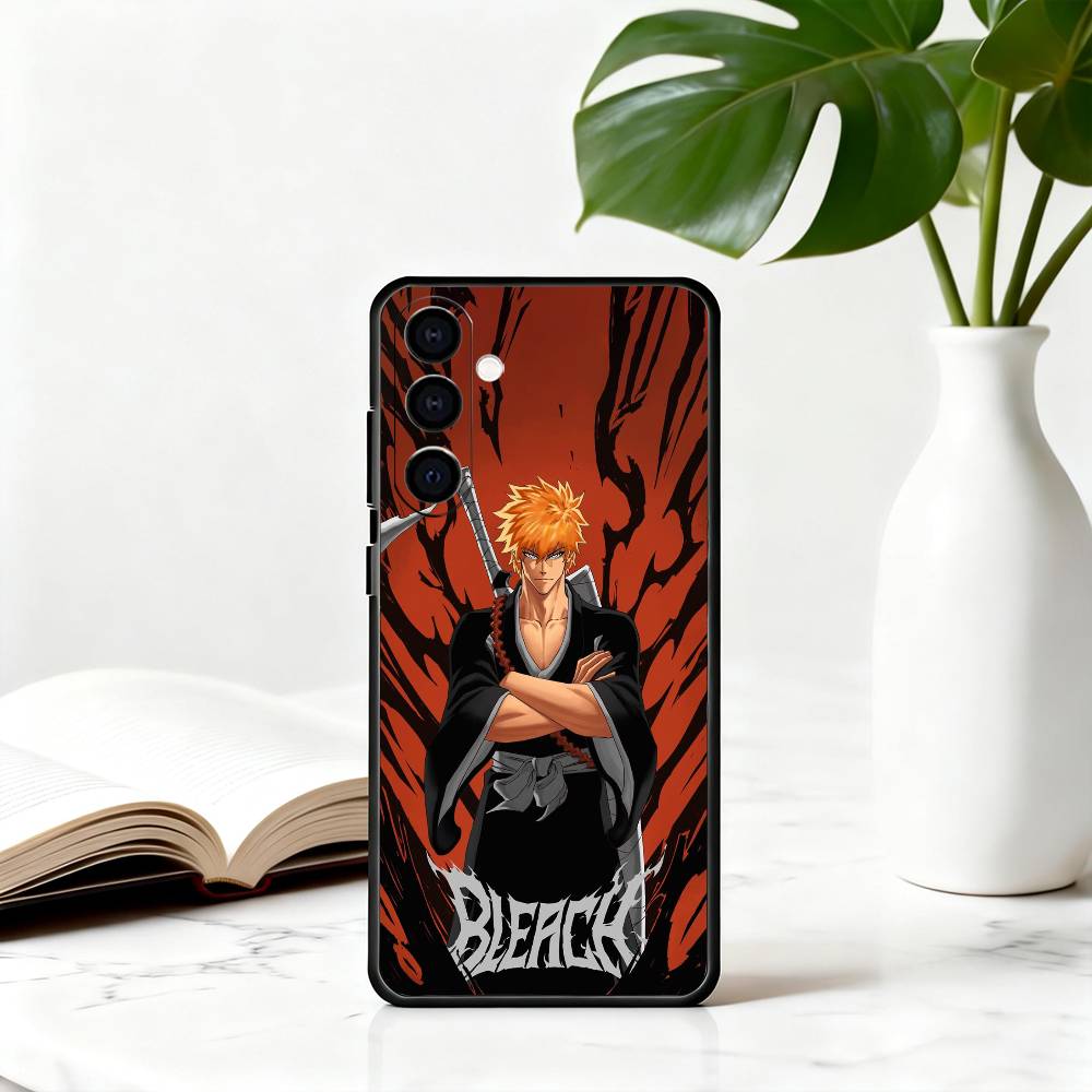 I-Ichigo B-B-BLEA-CH K-Kurosaki Phone Case For Samsung Galaxy A73,A72,A71,A70,A53,A52,A51,Others Soft Black Cover