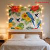Large Tropical Floral Tapestry Wall Hanging Bohemian Jungle Palm Leaf Print Curtain for Bedroom Living Room Home Decoration Poly