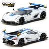 TW 1:64 Tarmac Works Koenigsegg Jesko Attack Silver Alloy car model