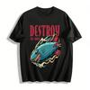 Shark Bomb Print Cool T Shirt Unisex Trendy Streetwear Top Pure Cotton T-shirt