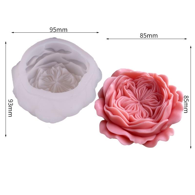 3D Blomform Blomform Silikonformar Gör-det-själv Is Bakverk Gelé Godisformar Choklad Sockerhantverk Silikon Tvålform Kök