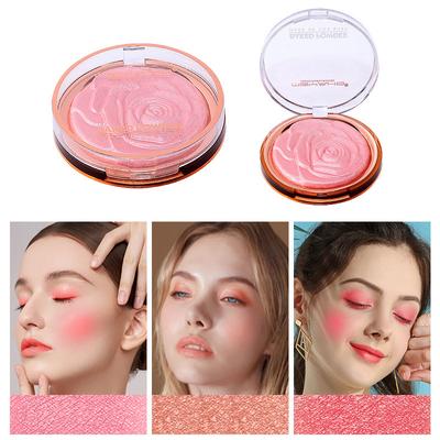 Paleta Słodkie Oczy Rose Diamond Paleta Rozświetlaczy i Różu do Twarzy Konturowanie Rozświetlanie Perłowy Trójwymiarowy Cień do Powiek Produkty do Rozświetlania