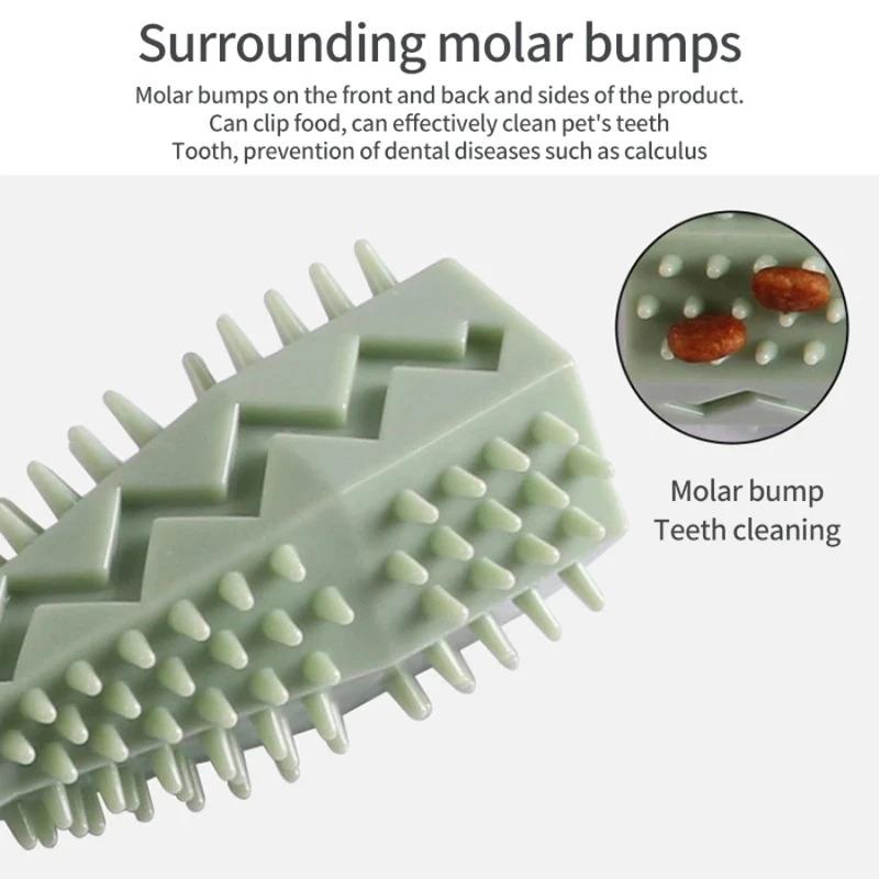 Dog Chew Toys for Teething Puppies Indestructible Bite Resistant Leaky Food Toy Dental Cleaning Stick Interactive Fun Chewing