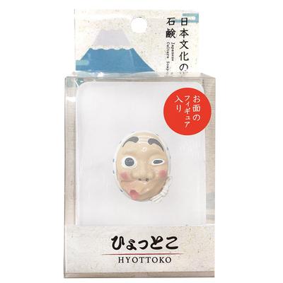 Nor Corporation Soap Japanese Culture Soap Hyottoko 140g with Figure OB-JCP-1-1