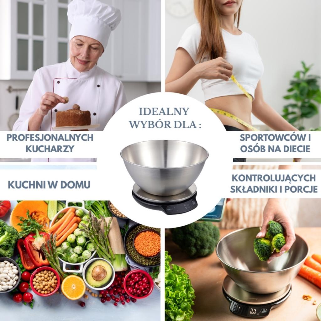 ELECTRONIC KITCHEN SCALE 5kg/1.8l KLAUSBERG KB-7939 Bluetooth