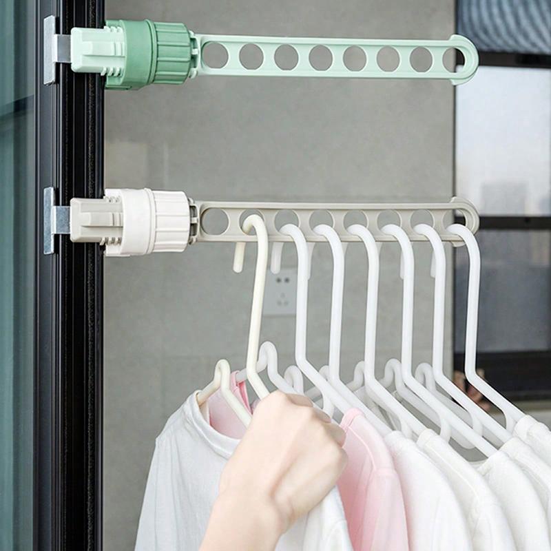5/8pcs Hangers 8Holes Clothesline Plastic Hanger Non-slip Stainless Steel Pants Clip Portable Household Essentials Dormitory TMZ