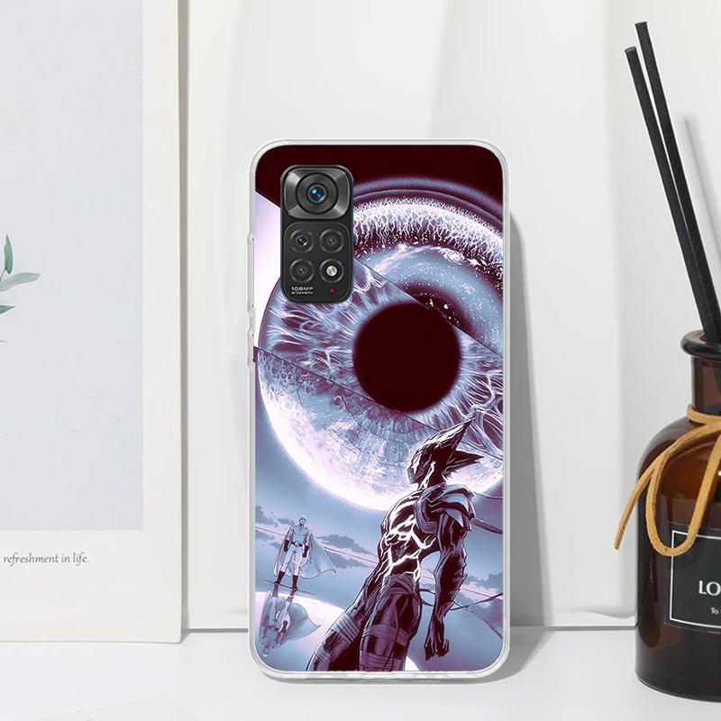 One P-Punch-Man Garou Phone Case For Xiaomi Redmi Note 15 13 14S 14 Pro Plus 12S 11S 10S 12 11E 10 11T Art Fundas Back Cover Red
