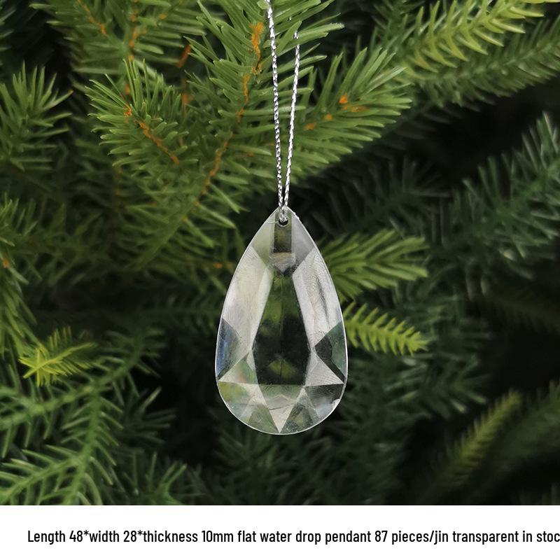 DIY Acrylic Beaded Jewelry Accessories: Transparent Cone Pendant for Door, Window, or Bead Curtains