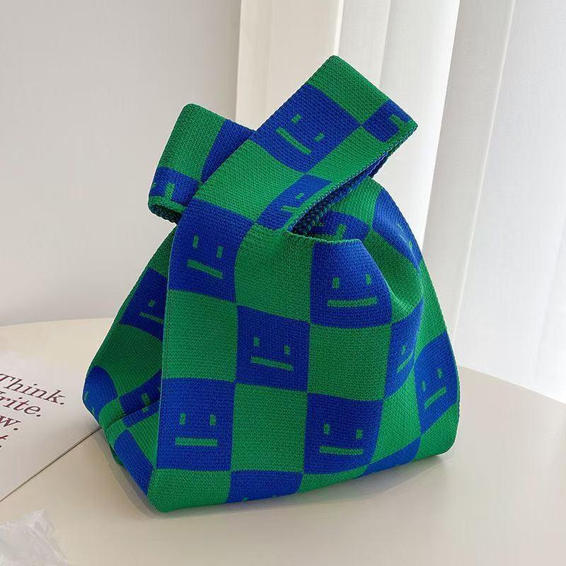 Festive Knit Souvenir Tote: Versatile Casual Handbag & Classic Storage Bag
