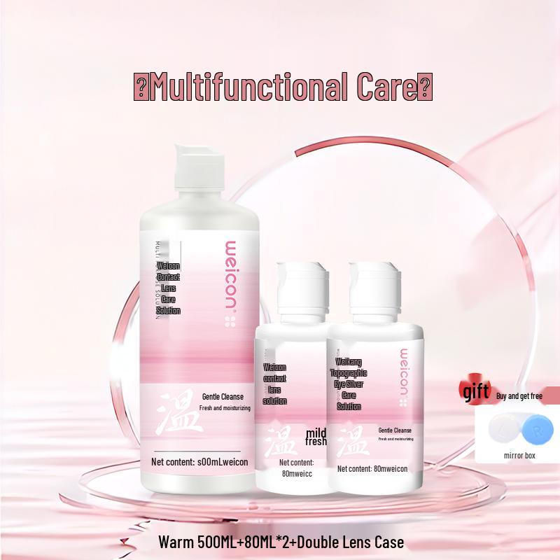 ვეიკანგ ჩენსი ფერადი კონტაქტური ლინზების ხსნარი ქალებისთვის - მიოპიის მოვლა, ხელმისაწვდომია დიდ და პატარა ბოთლებში