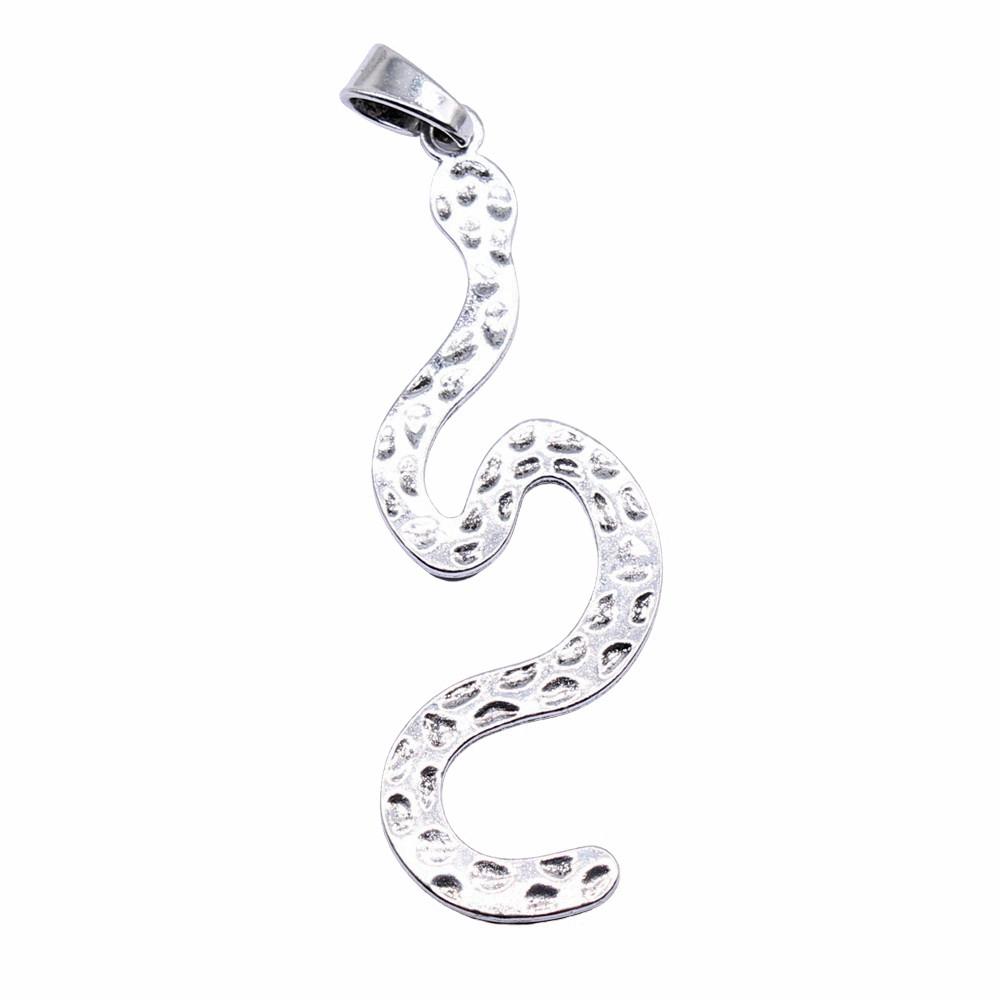Cobra Snake Charms Antique Bronze Silver Pendants For DIY Bracelet Necklace Jewelry