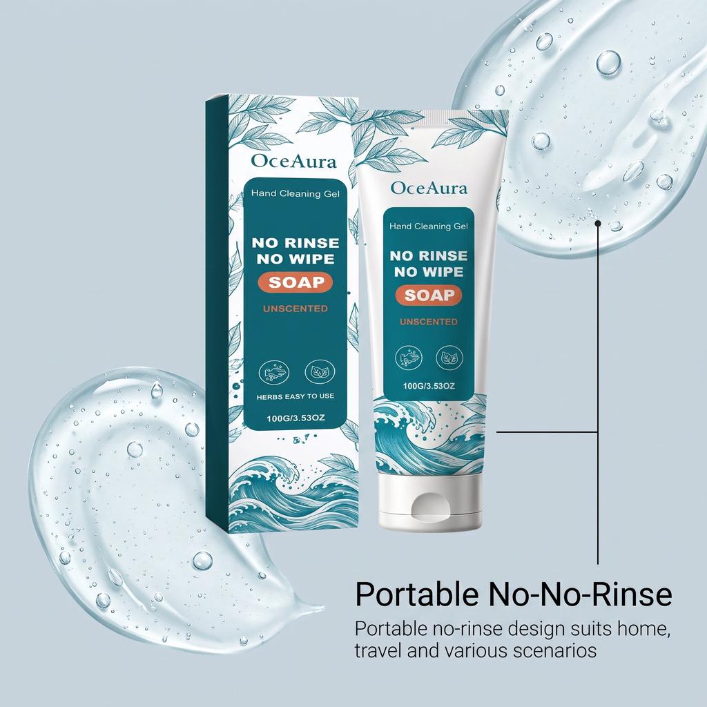 OCEAURA Hand Sanitizer Gel 75% Alcohol Kill 99.9% Germs, Gentle Cleansing & Moisturizing