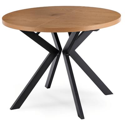 Runt utdragbart bord Lukas 100-250 cm Gyllene ek Modernt loft