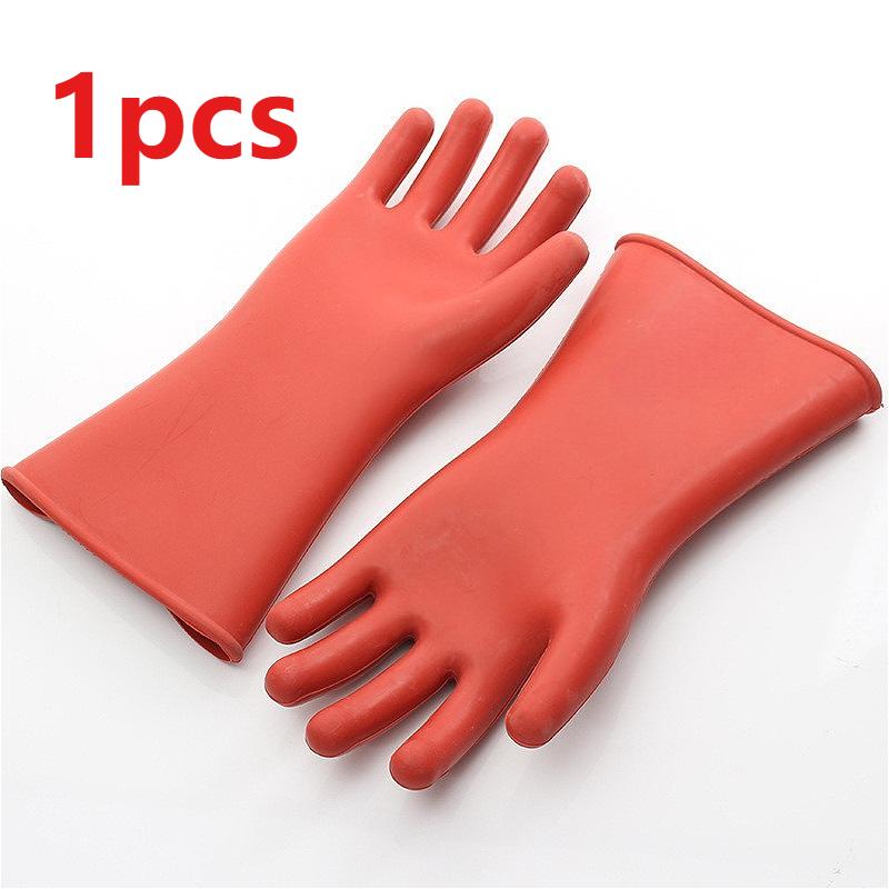 12KV High Voltage Electrical Insulating Gloves Anti-electricity Protect Professional Rubber Electrician Safety Gloves Work Tools
