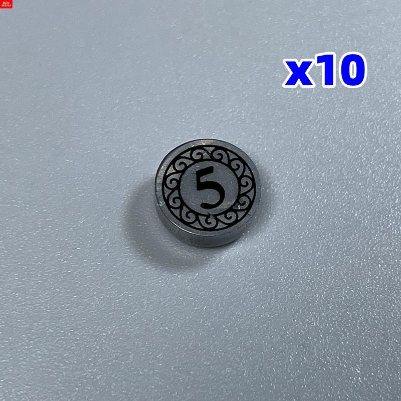 Non-Toxic Moc Bricks Utensil Ingot Bar Dollar Coin Money Gold Silver Painted Gold Gem Treasure Box 99563 Building Blocks Children'S Toys