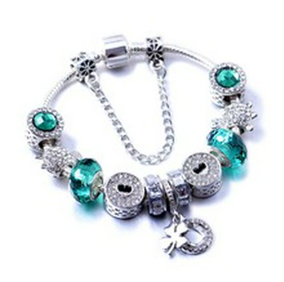 European & American Panjia DIY Retro Bracelet with Bubble Glass Beads