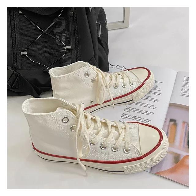 

Женские кроссовки, обувь из вулканизированного холста, повседневная трижды вулканизированная летняя обувь с высоким берцем для ходьбы на плоской подошве, женская обувь для бега, спорта 44