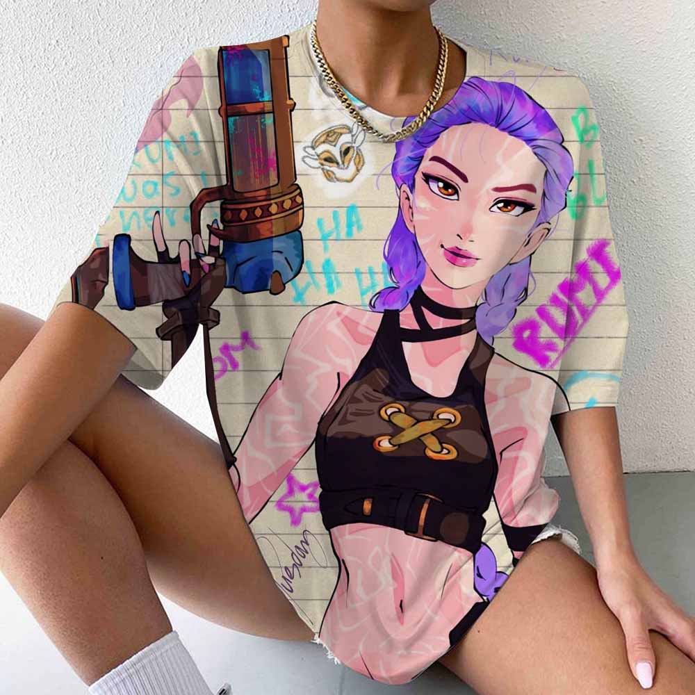 Kpop Witch Hunting Group Boys Band Members Pattern 3D Print Women's T-shirt Summer New Streetwear