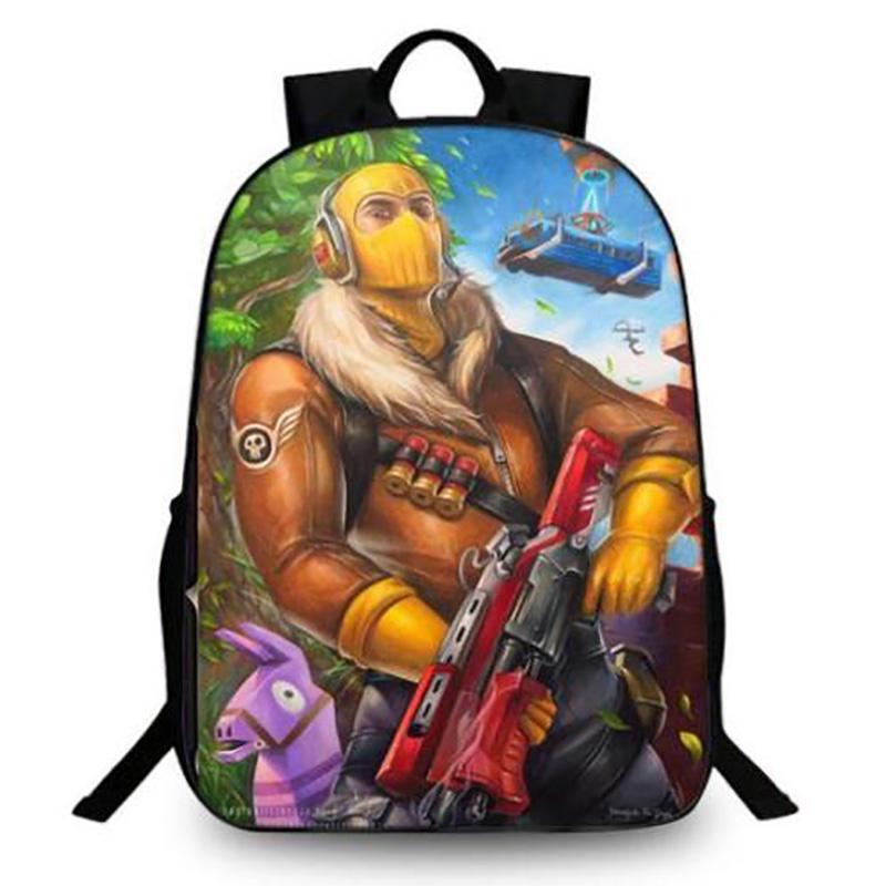 3d Fortnite Game Print Backpack Bookbag School Laptop Travel Bag Boy Girl