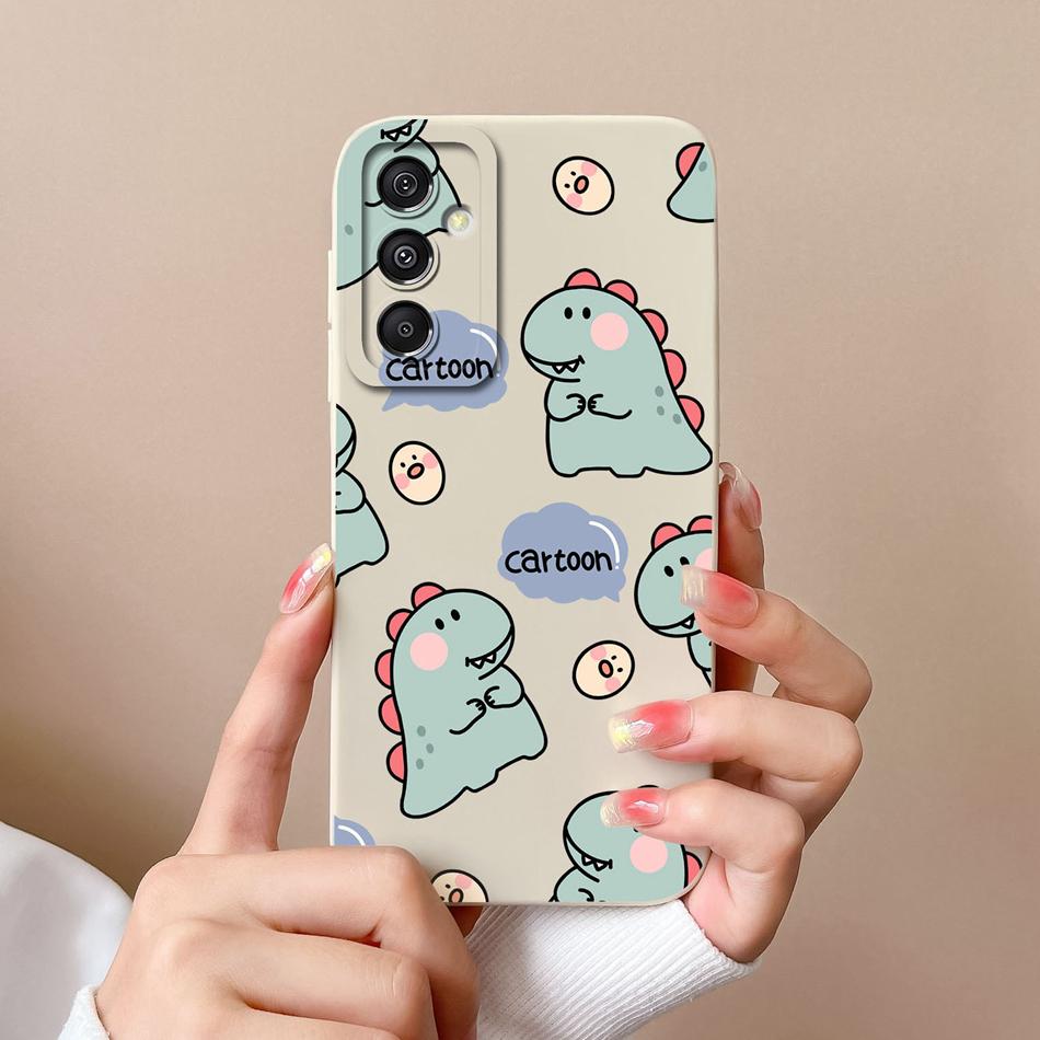 Cute Case For Samsung Galaxy A15 Funny Full Protection Soft Liquid Silicone Anti Choc Phone Cover For Samsung A15 A 15 Fundas