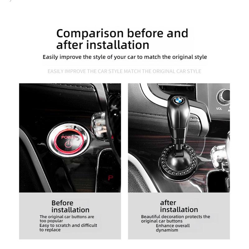 UrbanPulse Samochód Dźwignia Startu Jednym Dotknięciem Uruchomienie Silnika Samochodowego Przycisk Uruchomienia Silnika Metalowa Tekstura