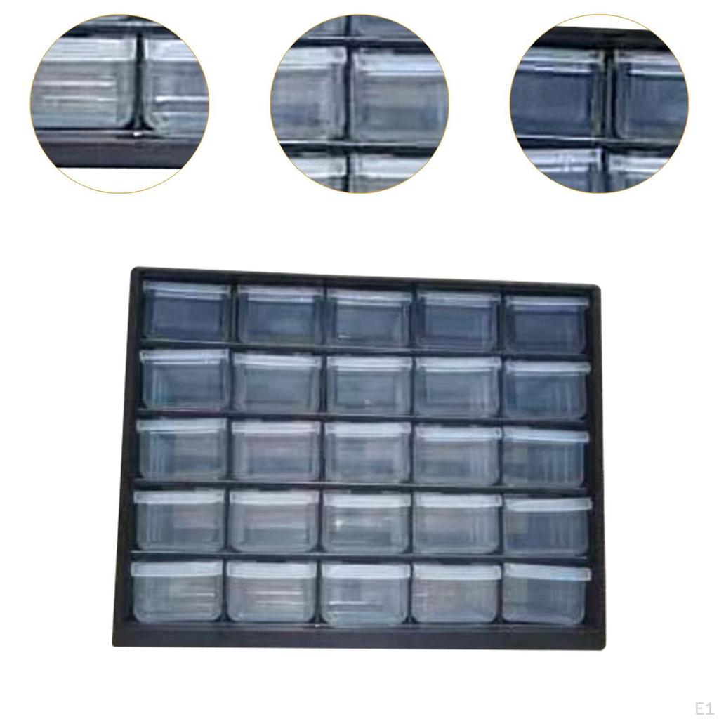 Drawer Storage Cabinet Organizer Tool Box Bathroom Bead Container, Garage Organization for