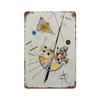 Wassily Metal Signs Kandinsky Geometric Wall Art Posters Decor Modern Abstract Style Tin Signs Picture for Bar Living Room
