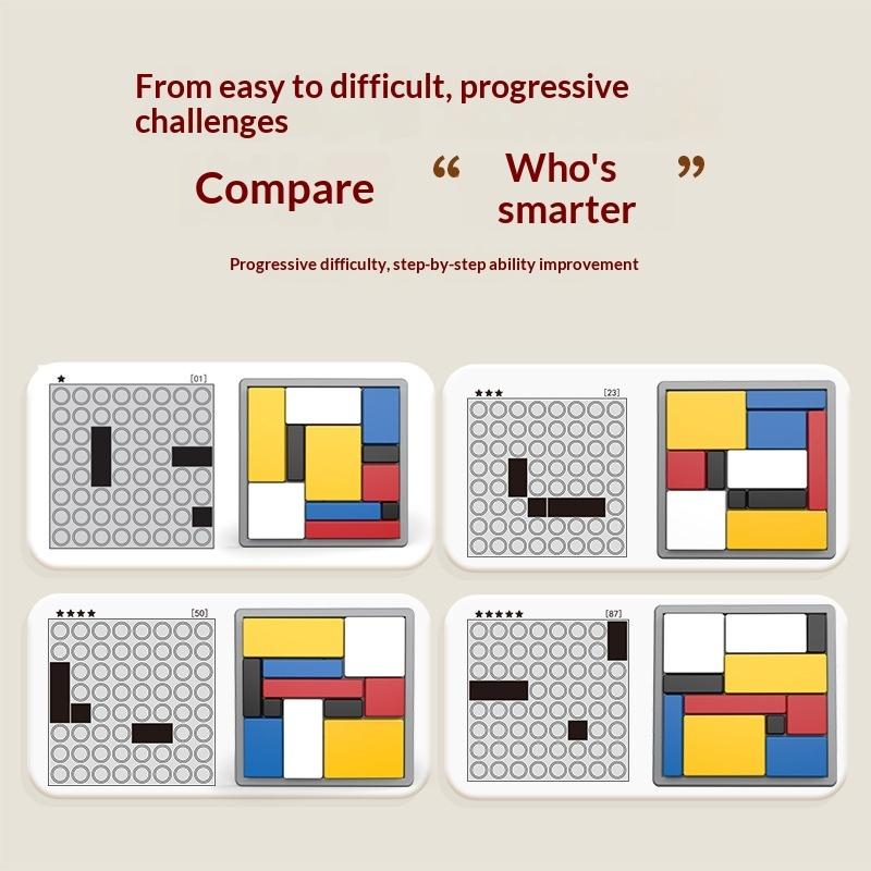 Logik-Denkspielzeug für Kinder Bausteine Gehirn-Herausforderung Interaktives Spielzeug Spielsets Bildung Geometrie Sudoku Spiel Intelligenzentwicklung Spiel