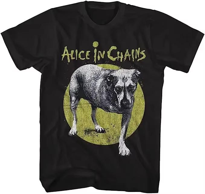 Klasyczna Muzyka lat 90. Alice in Chains Black Dirt Album T-Shirt Męski Damski Krótki Rękaw Bawełniany T-Shirt Lato Vintage Topy Odzież
