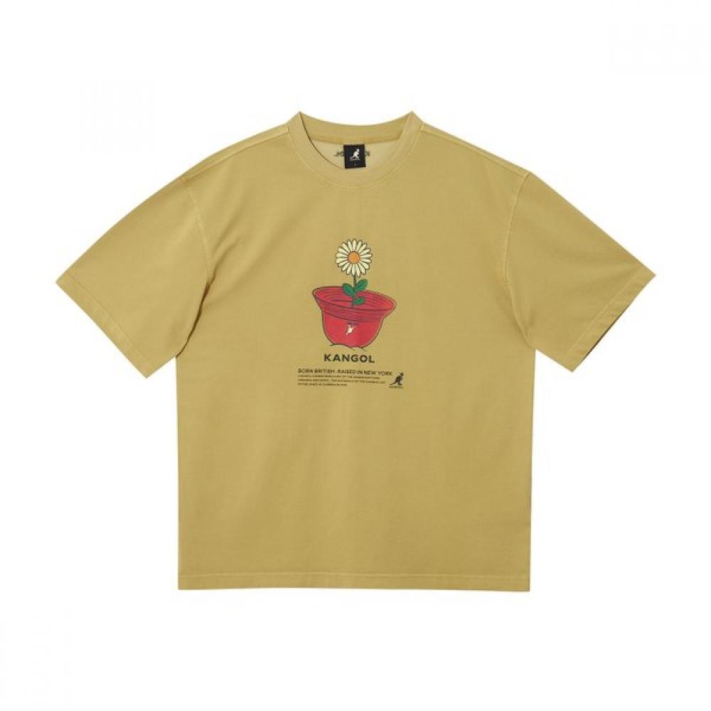 Kangol Legacy Poetic Bloom Tee Mustard 2838 SS
