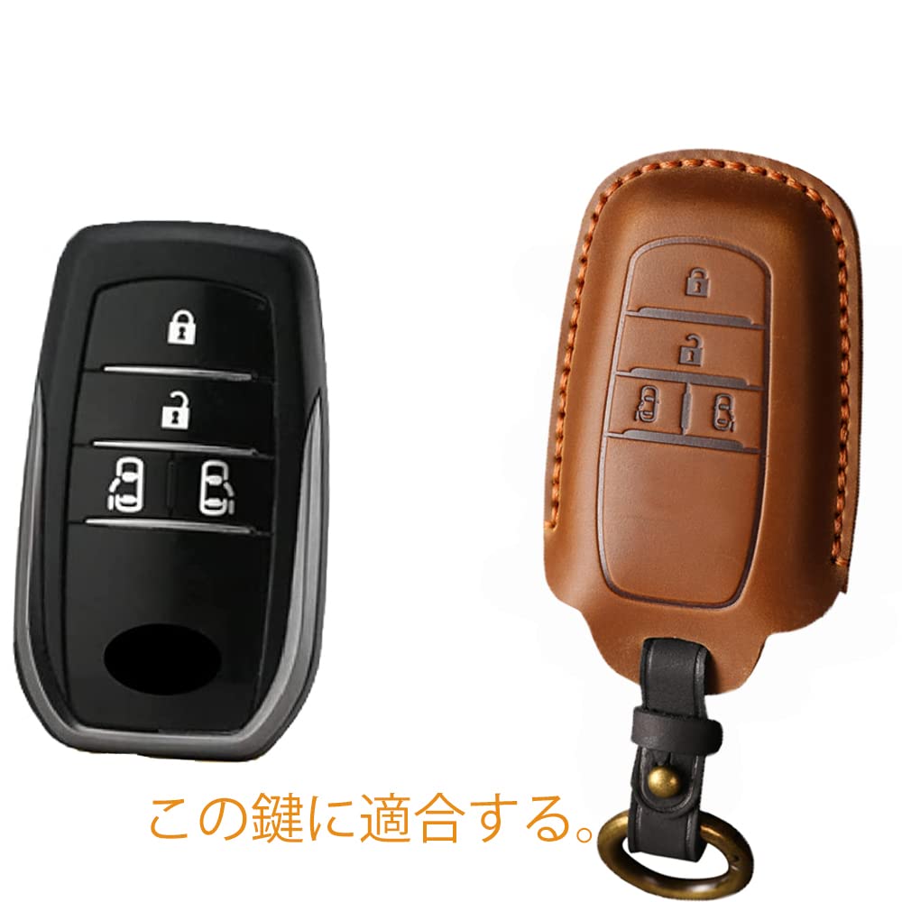 Kinotaka Toyota Exclusive Leather Smart Key Case New Voxy 90 Series Key Case Noah 90 Series Key Cover New Voxy New Sienta Genuine Leather Key Cover