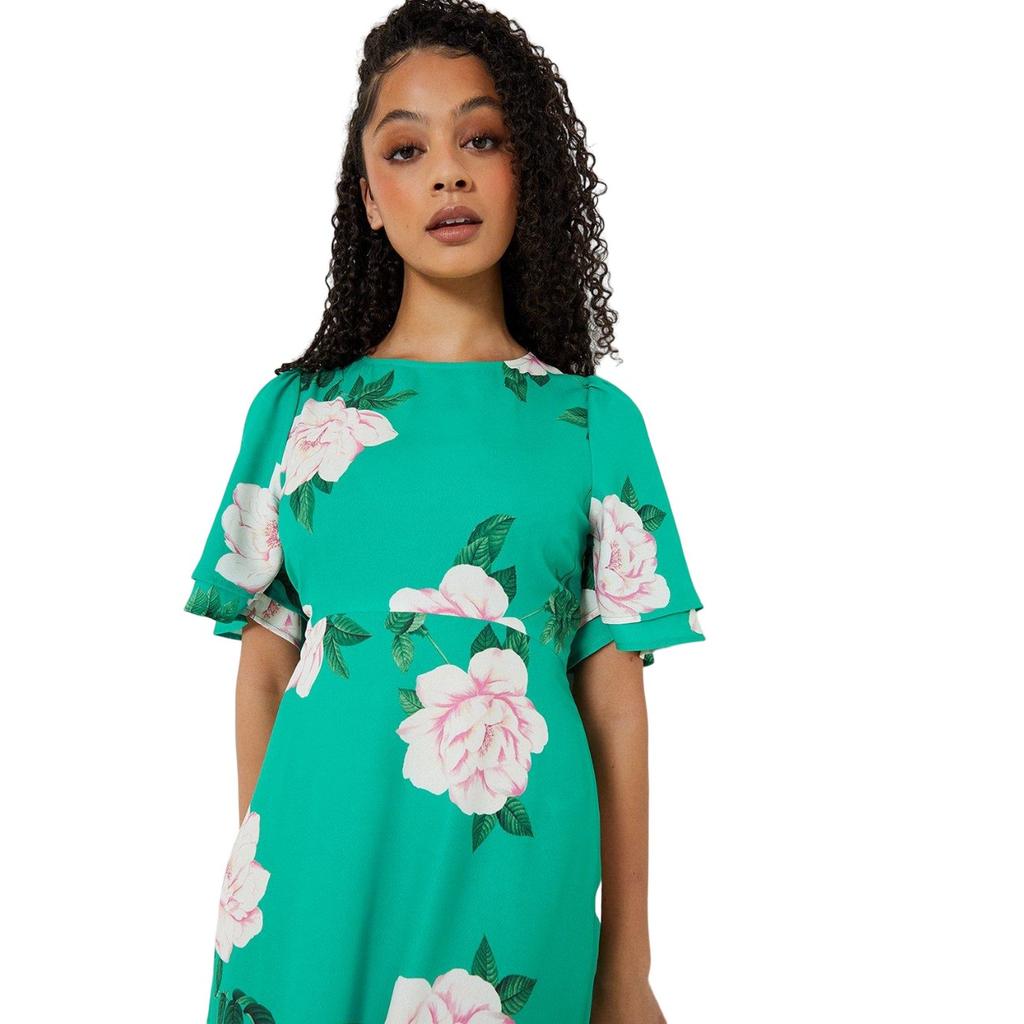 Dorothy Perkins Womens/Ladies Floral Tall Flutter Midi Dress